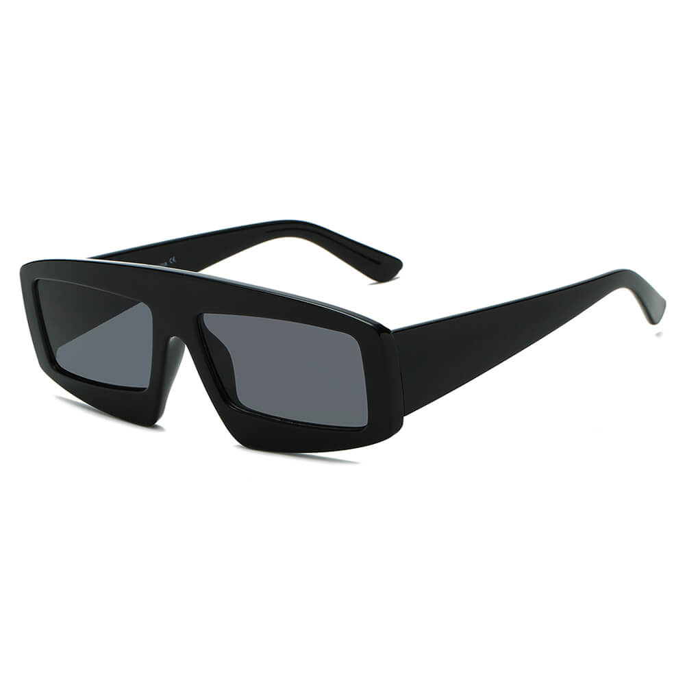 COHOES | Women Bold Retro Vintage Rectangular Sunglasses