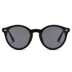 CROSBY | Unisex Fashion Retro Round Horn Rimmed Sunglasses