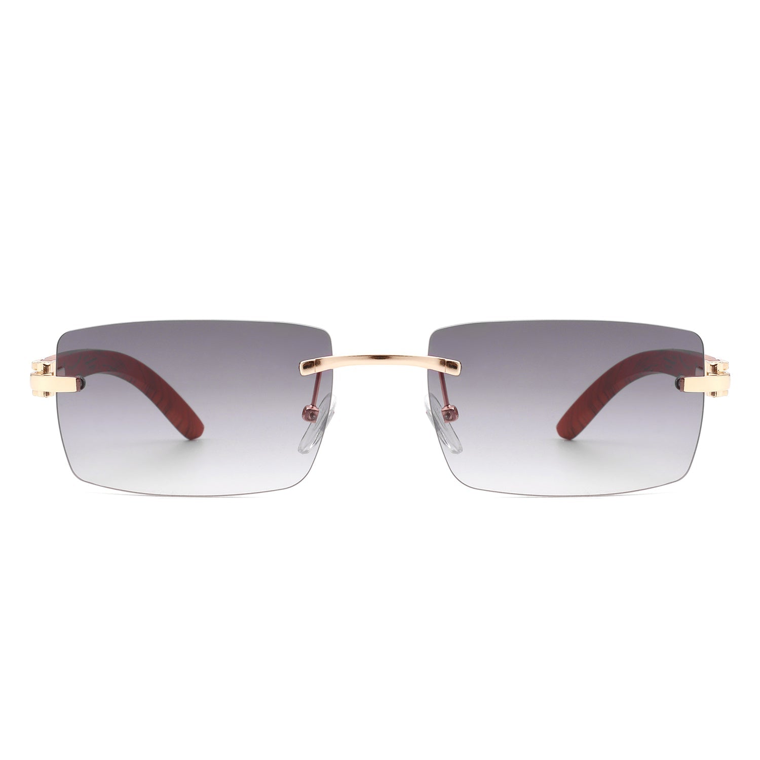 Oceanize - Rectangle Rimless Retro Frameless Fashion Tinted Sunglasses