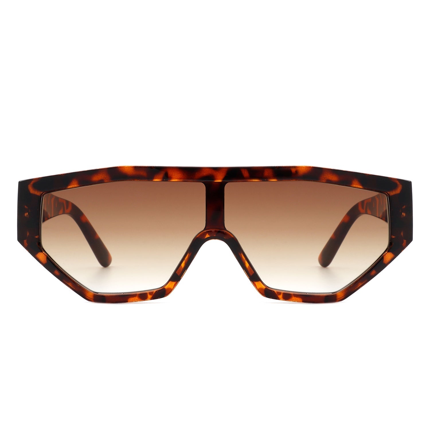 Firelily - Geometric Square Oversize Futuristic Fashion Sunglasses