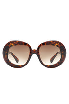 Maven - Oversized Geometric Oval Round Fashion Women's Sunglasses