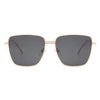 Eskuitan | Women Square Metal Oversize Fashion Sunglasses