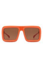 Hype - Oversized Square Flat-Top Women's Fashion Sunglasses