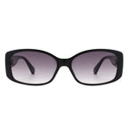 Fantasie - Rectangular Narrow Retro Tinted Fashion Square Sunglasses