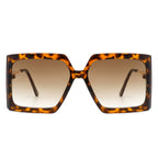Yellowra - Women Oversize Retro Square Large Fashion Sunglasses