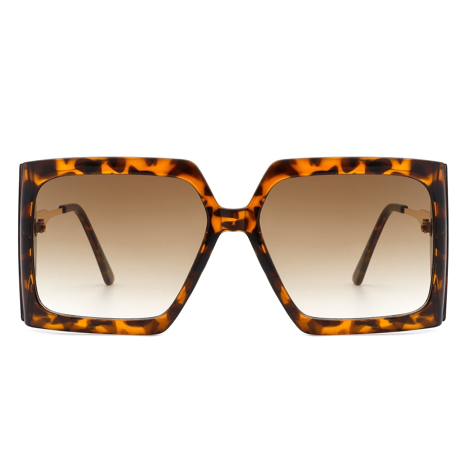 Yellowra - Women Oversize Retro Square Large Fashion Sunglasses