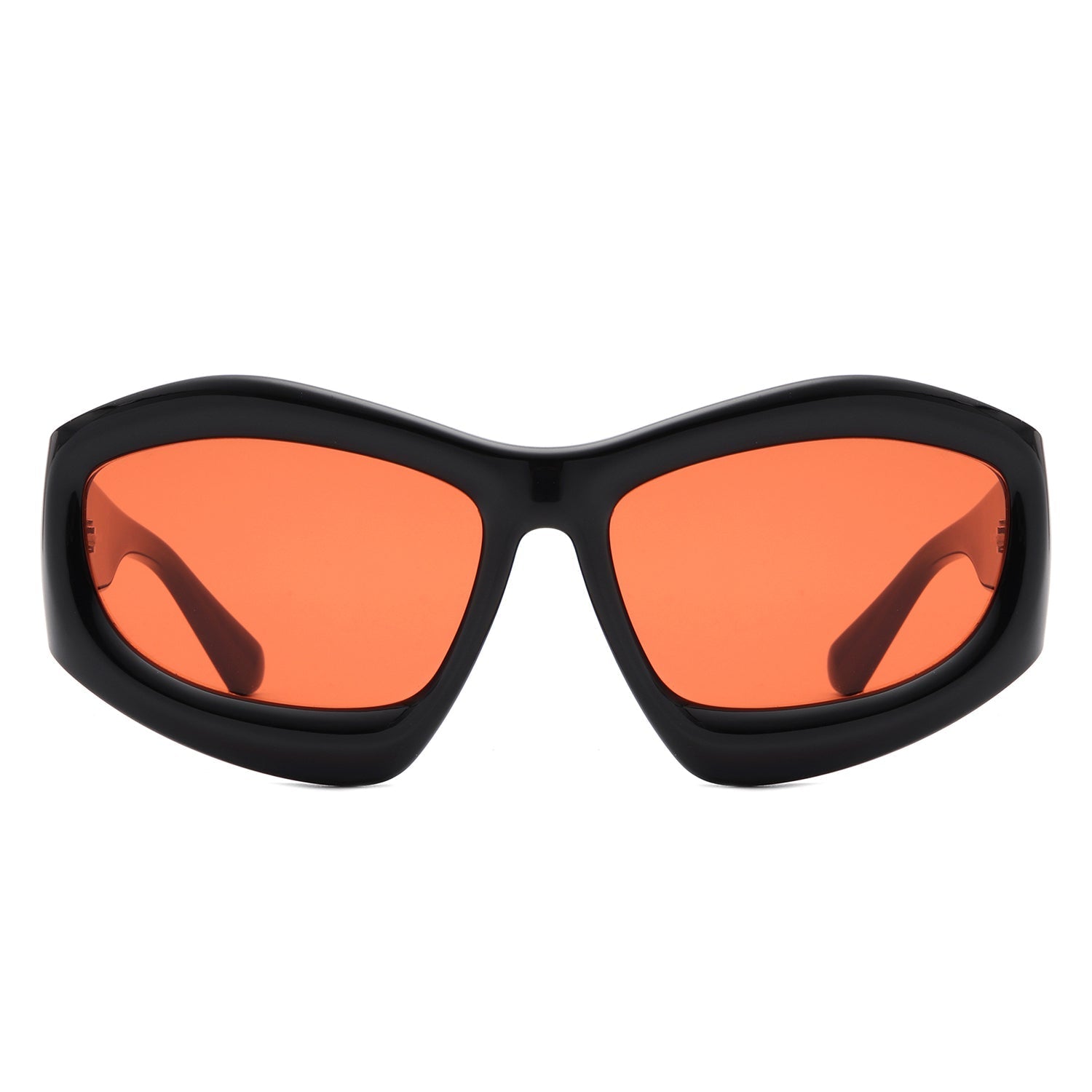 Xaron - Geometric Square Tinted Oversize Chunky Fashion Sunglasses