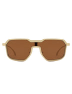 Fusion - Retro Oversized Square Geometric Fashion Sunglasses