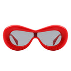 Argo - Oversized Y2K Inflated Frame One Piece Lens Sunglasses