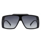 Halia - Square Retro Flat Top Vintage Inspired Fashion Sunglasses