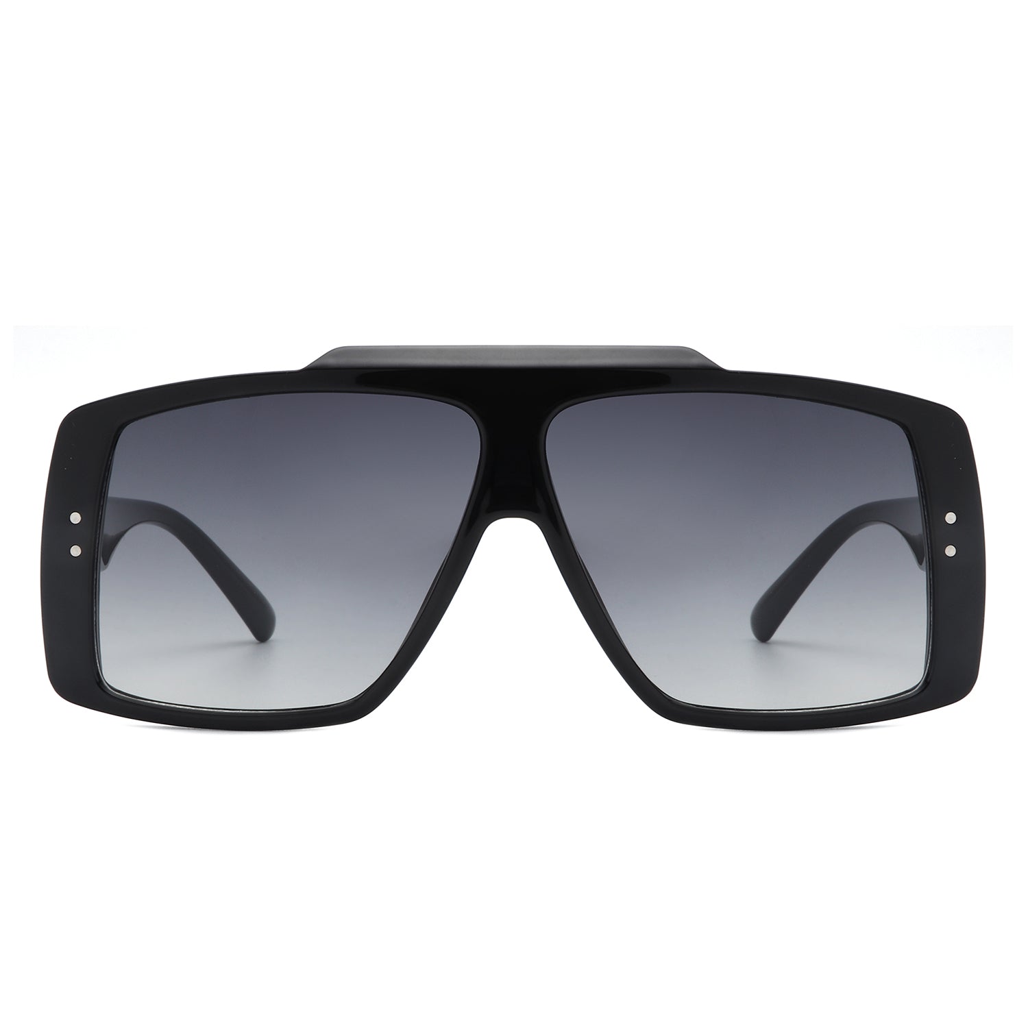 Halia - Square Retro Flat Top Vintage Inspired Fashion Sunglasses
