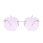 Zephyrus - Rimless Apple Shape Party Frameless Tinted Sunglasses