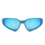 Dazzling - Rectangle Retro Fashion Wrap Around Sunglasses