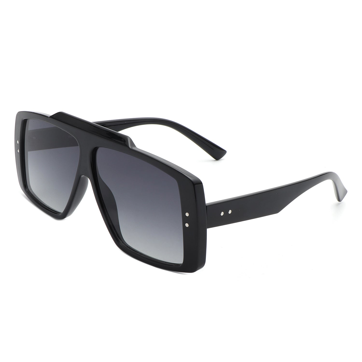 Halia - Square Retro Flat Top Vintage Inspired Fashion Sunglasses