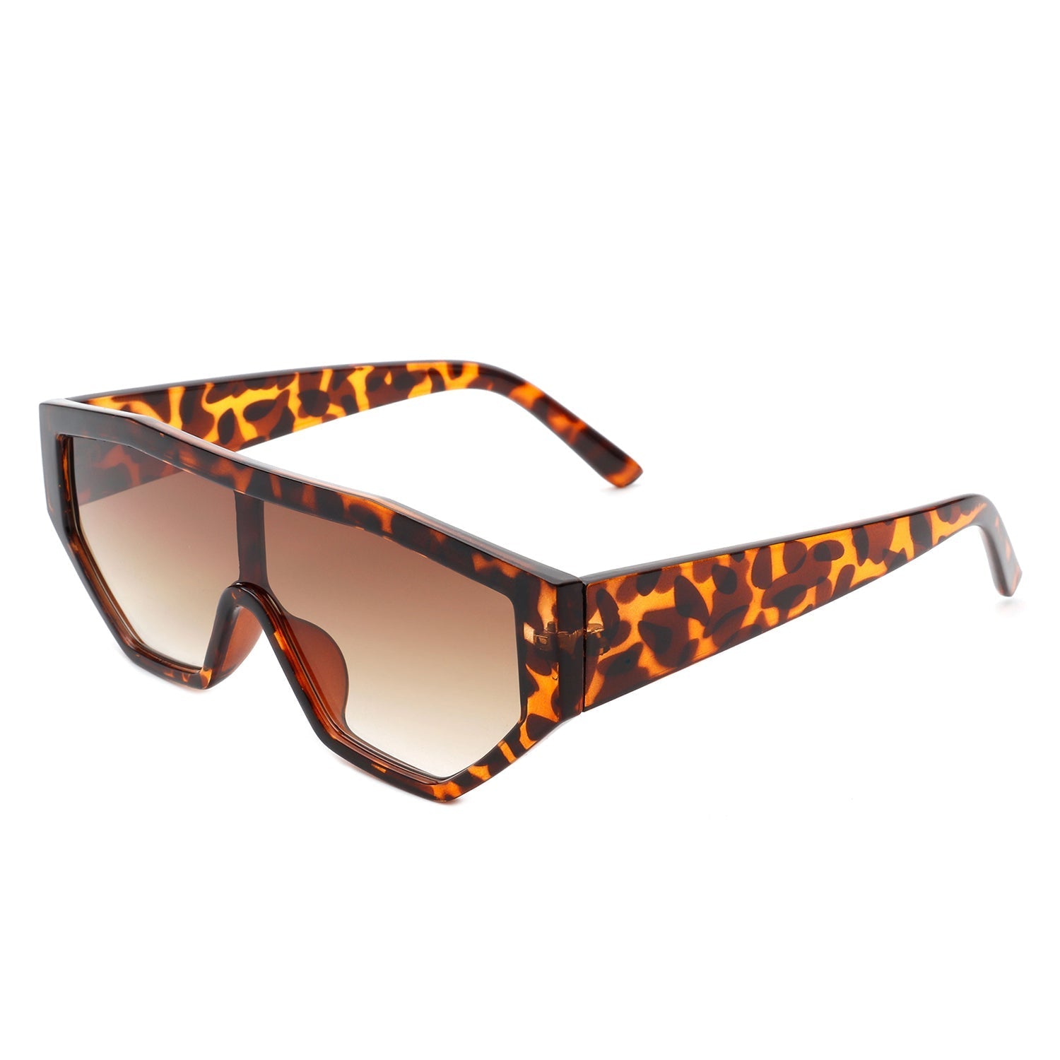 Firelily - Geometric Square Oversize Futuristic Fashion Sunglasses