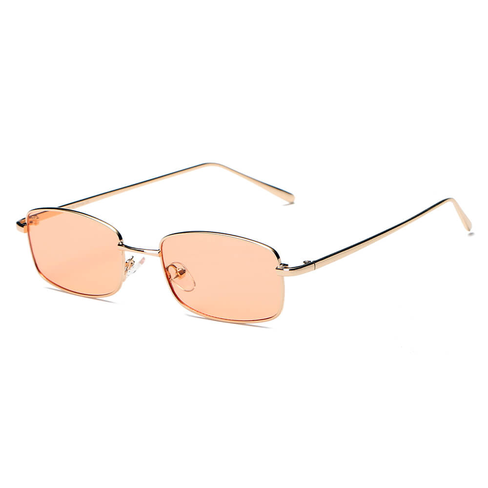 GARNER | Retro Vintage Slim Rectangle Sunglasses