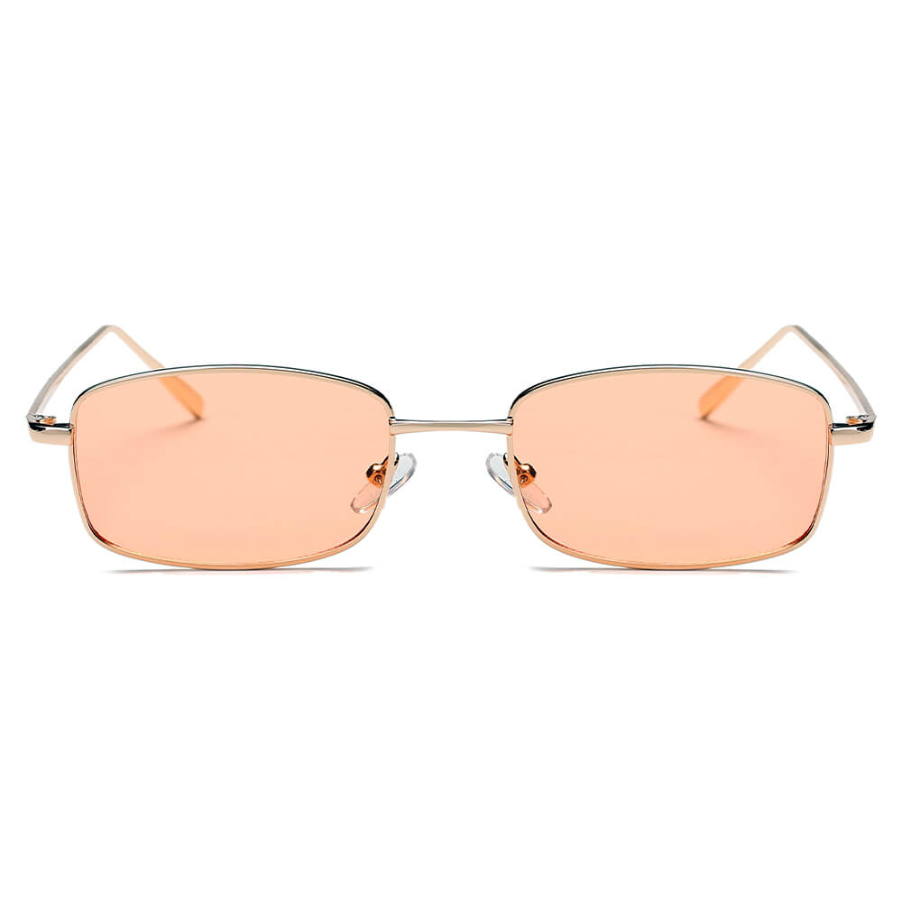 GARNER | Retro Vintage Slim Rectangle Sunglasses