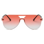 BELFAST | Unisex Flat Single Lens Aviator Fashion Sunglasses