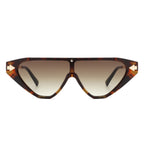 Zedillia - Triangle Mod Irregular Fashion Vintage Geometric Retro Sunglasses