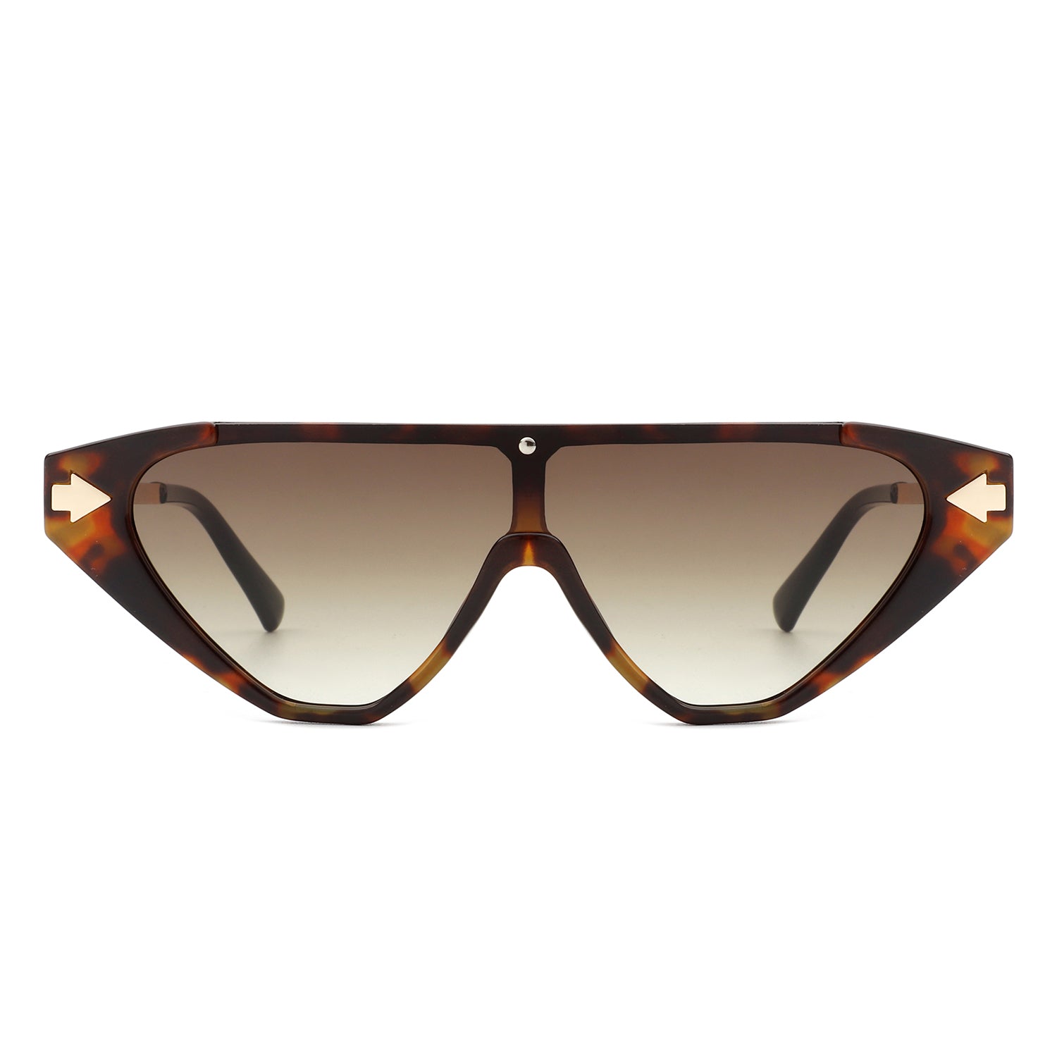 Zedillia - Triangle Mod Irregular Fashion Vintage Geometric Retro Sunglasses