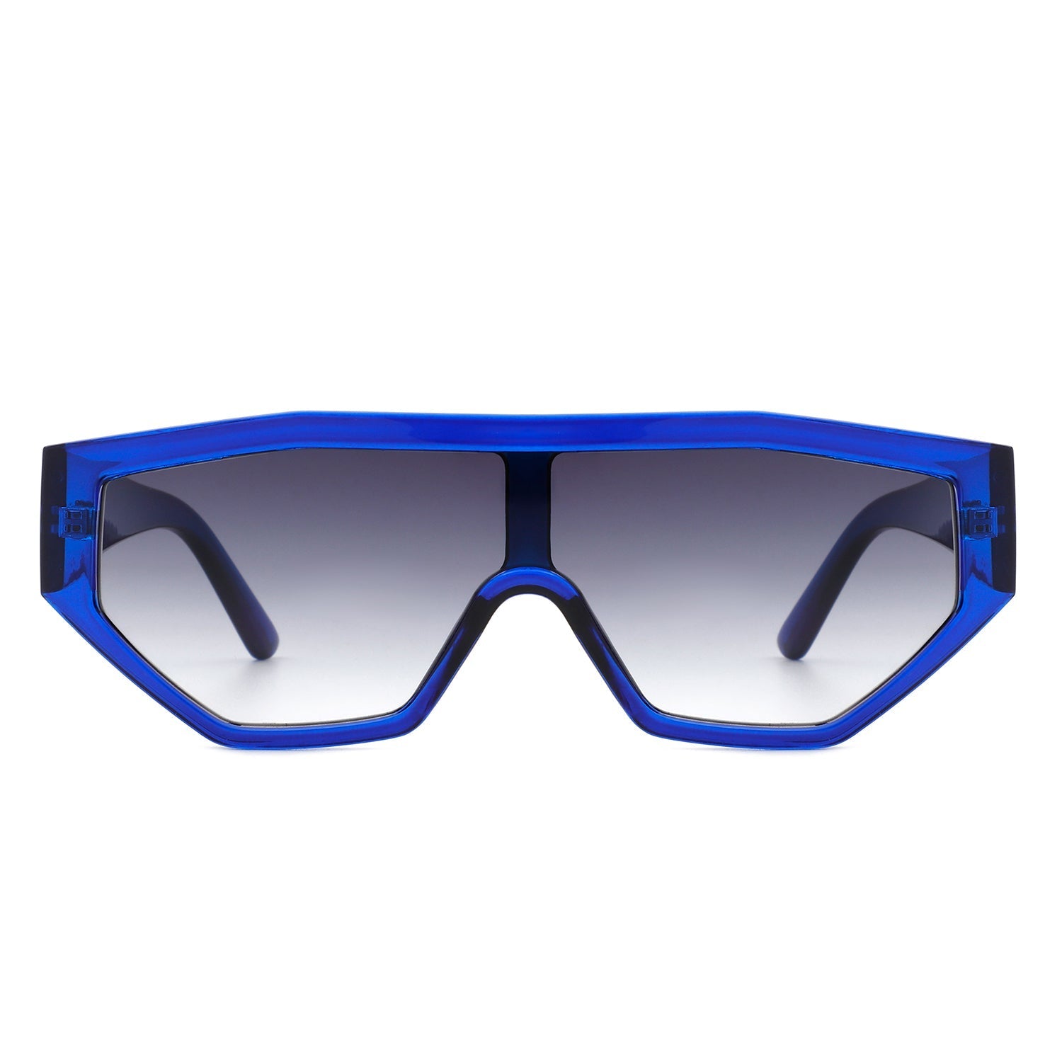 Firelily - Geometric Square Oversize Futuristic Fashion Sunglasses