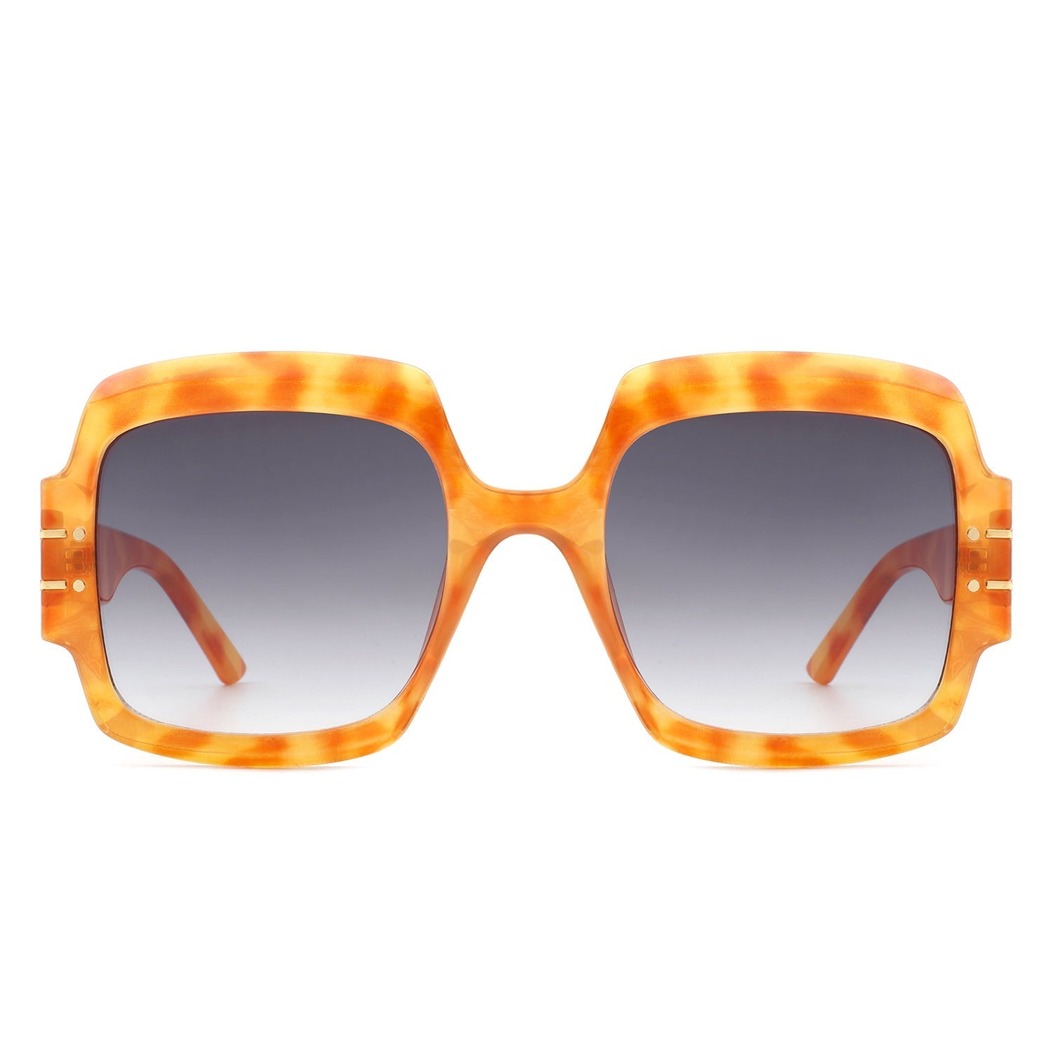 Emblazon - Women Oversize Flat Top Fashion Square Sunglasses