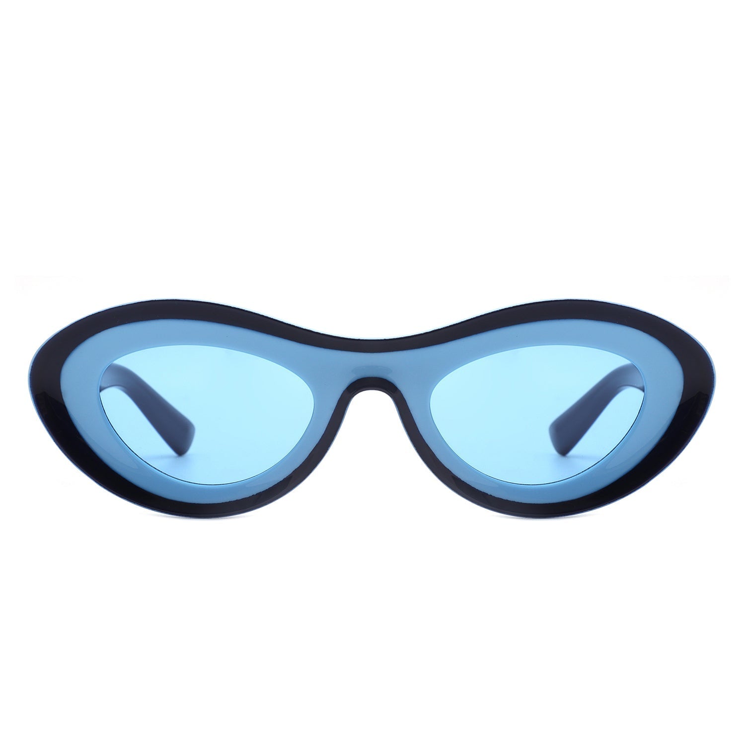 Cygnus - Oval Retro Vintage Inspired Round Tinted Fashion Sunglasses