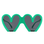Skylette - Heart Shaped Oversized Party Fashion Sunglasses