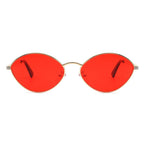 Ufril - Oval Retro Geometric Round Glitter Fashion Sunglasses
