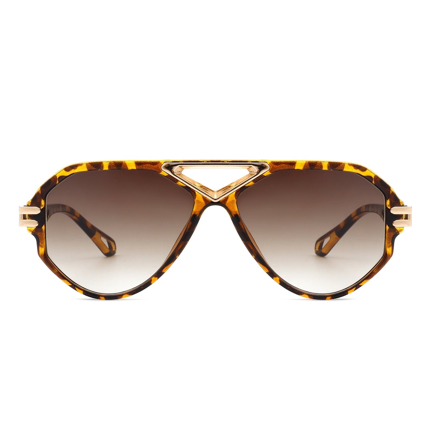 Unityth - Geometric Retro Round Vintage Fashion Aviator Sunglasses