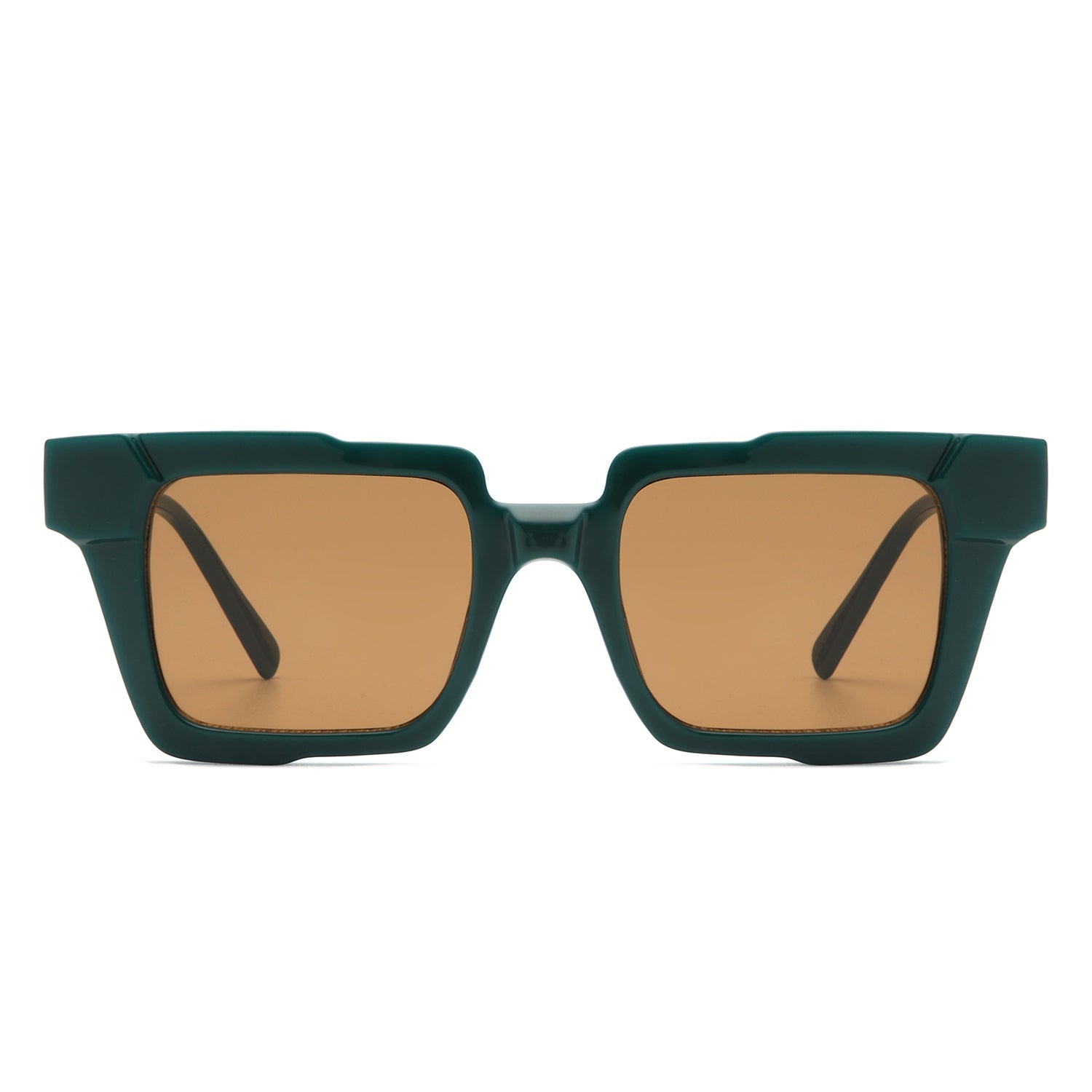 Xeno - Flat Top Geometric Fashion Square Sunglasses