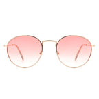 Thunderz - Classic Metal Circle Round Tinted Fashion Sunglasses