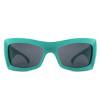Skytalon - Square Retro Chunky Wrap Around Sunglasses