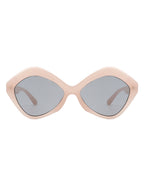 Amethyst - Women Geometric Fashion Hexagonal Cat Eye Sunglasses