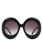 Quest - Oversized Oval Round Women's Fashion Sunglasses
