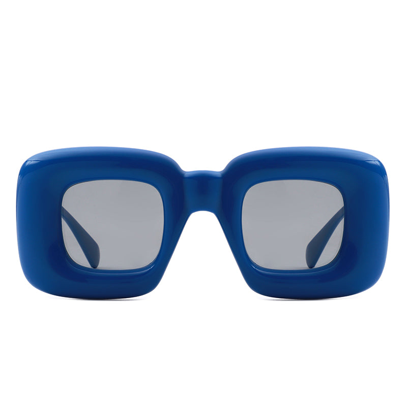 Rayne - Y2K Square Inflated Chunky Retro Funny Sunglasses