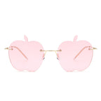 Zephyrus - Rimless Apple Shape Party Frameless Tinted Sunglasses