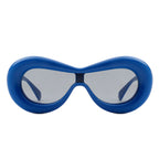 Argo - Oversized Y2K Inflated Frame One Piece Lens Sunglasses