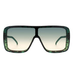 Wildwind - Square Fashion Flat Top Oversize Retro Sunglasses