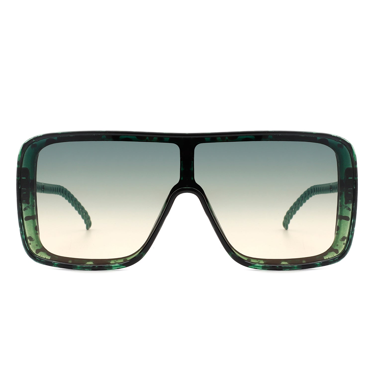 Wildwind - Square Fashion Flat Top Oversize Retro Sunglasses