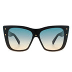 Windborn - Women Retro Square Tinted Cat Eye Fashion Sunglasses