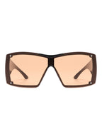 Fizz - Oversized Thick Frame Wrap-Around Women's Square Sunglasses