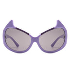 Vaelin - Round Oversize Fashion Cat Eye Sunglasses