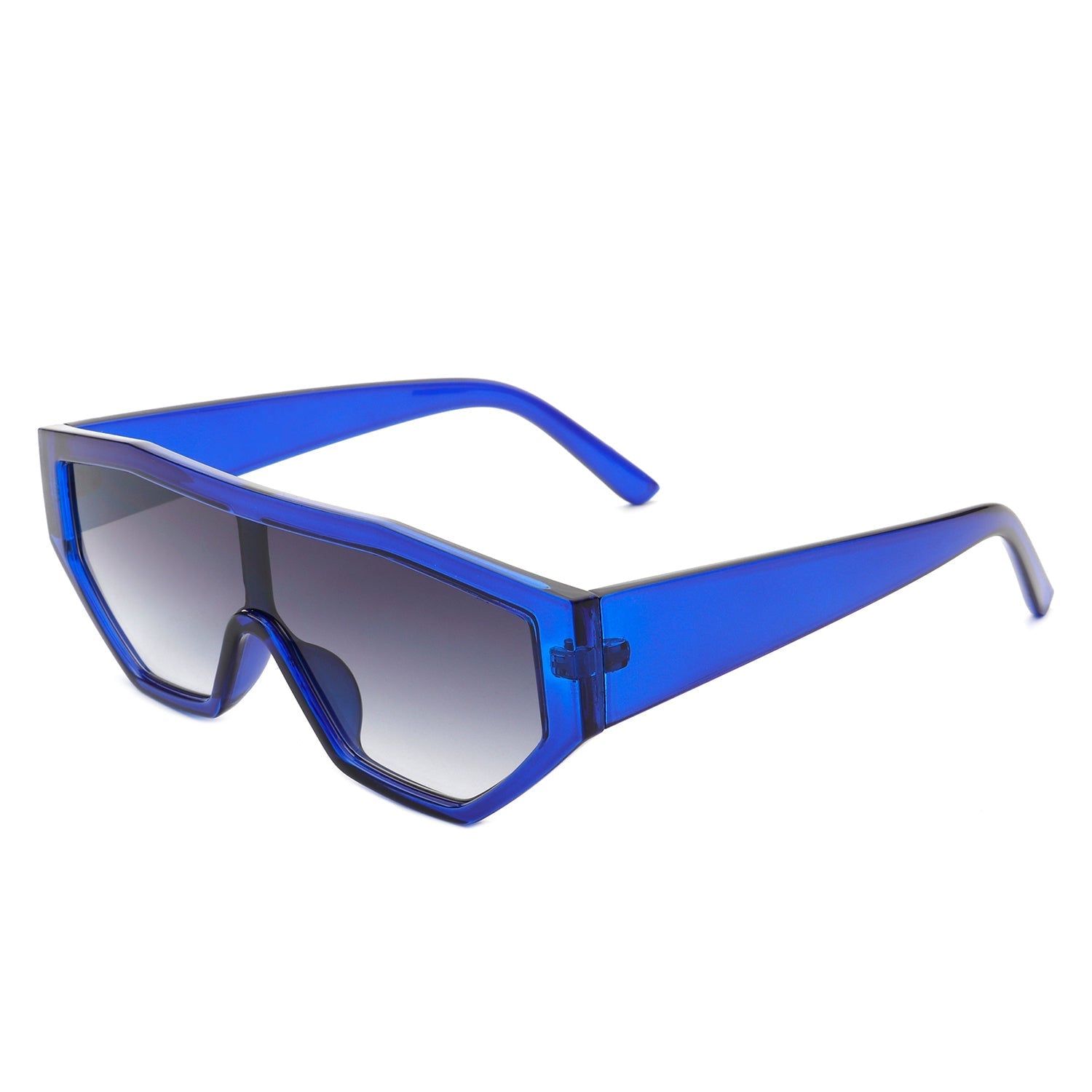 Firelily - Geometric Square Oversize Futuristic Fashion Sunglasses