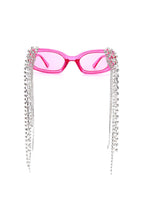 Thyria - Modern Luxury Rhinestone Chi Rectangle Women's Sunglasses