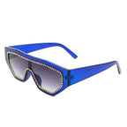 Goldleaf - Geometric Oversize Glitter Square Fashion Women Sunglasses