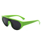 Isolde - Round Flat Top Retro Fashion Sunglasses