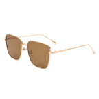 Eskuitan | Women Square Metal Oversize Fashion Sunglasses