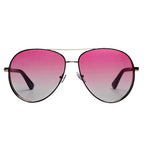 KEARNY | Classic Flat Top Brow Bar Aviator Fashion Sunglasses