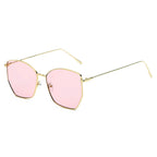 CARDIFF | Women Oversize Geometric Metal Fashion Sunglasses